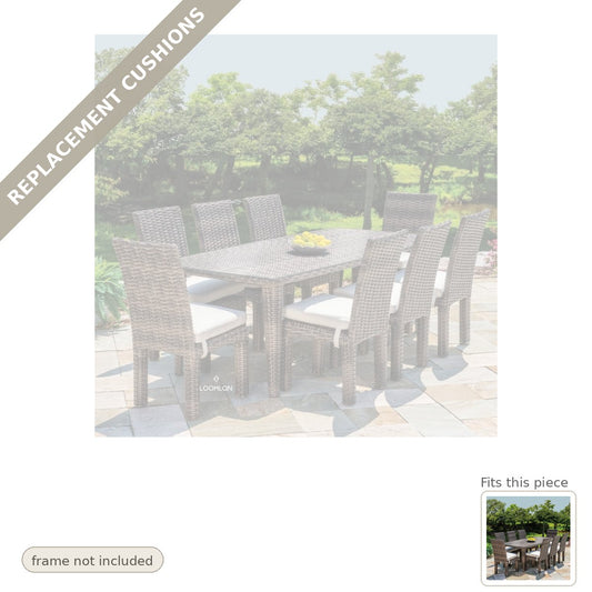 Cushions: Replacement Cushion For Largo Outdoor Dining Chair - Heirloom Quality