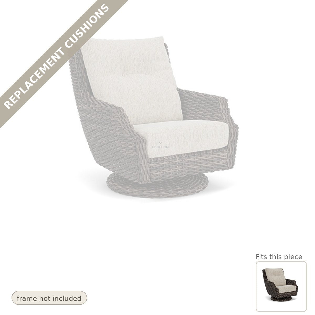 Cushions: Replacement Cushion For Largo High Back Lounge Chair - Heirloom Quality