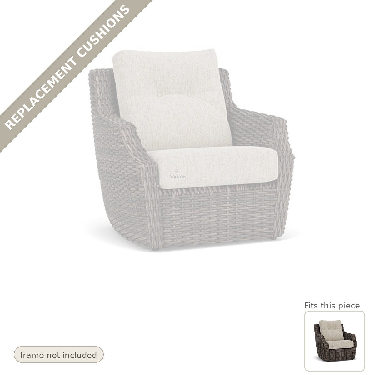 Cushions: Replacement Cushion For Largo Outdoor Lounge Chair - Heirloom Quality
