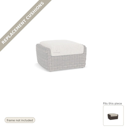 Cushions: Replacement Cushion For Largo Outdoor Ottoman - Heirloom Quality