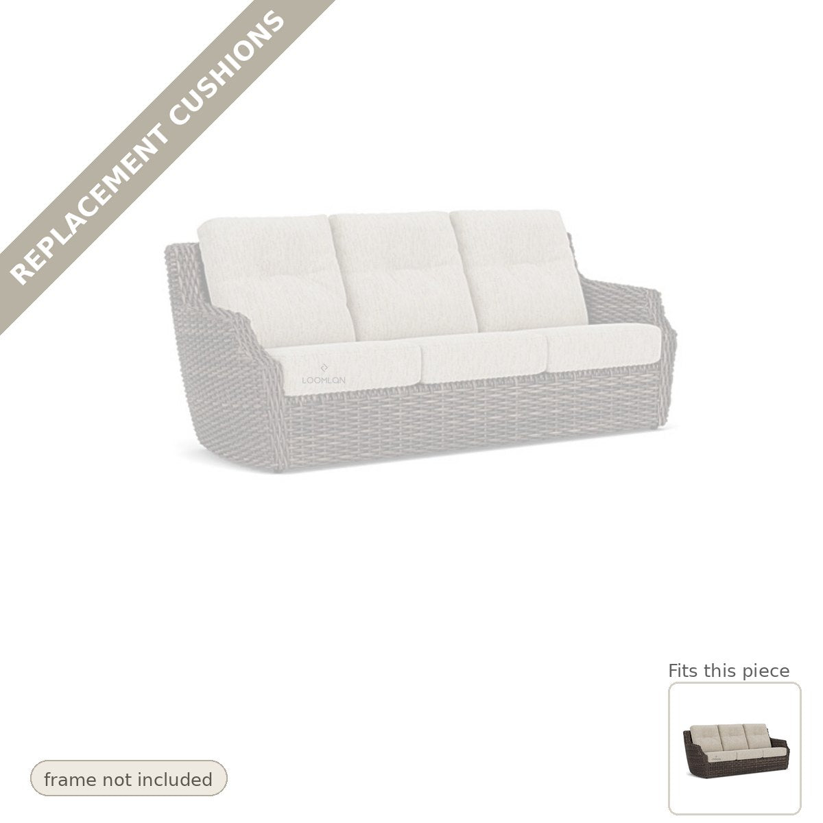 Cushions: Replacement Cushions For Largo Outdoor Sunbrella Sofa - Heirloom Quality