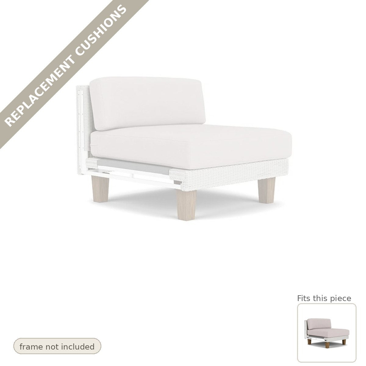 Cushions: Replacement Cushions For Catalina Outdoor Lounge Chair - Heirloom Quality