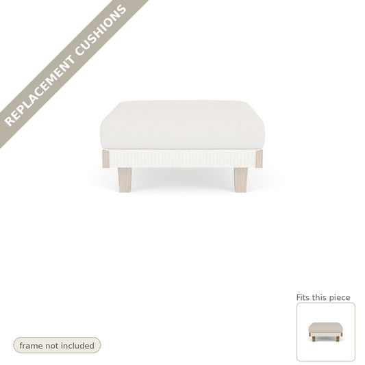 Cushions: Replacement Cushions For Catalina Sunbrella Ottoman - Heirloom Quality