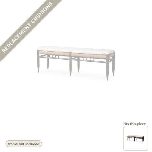 Cushions: Replacement Cushions For Low Country Dining Bench - Heirloom Quality