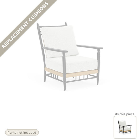 Cushions: Replacement Cushions For Low Country Lounge Chair - Heirloom Quality