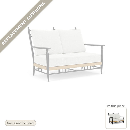Cushions: Replacement Cushions For Low Country Outdoor Loveseat - Heirloom Quality