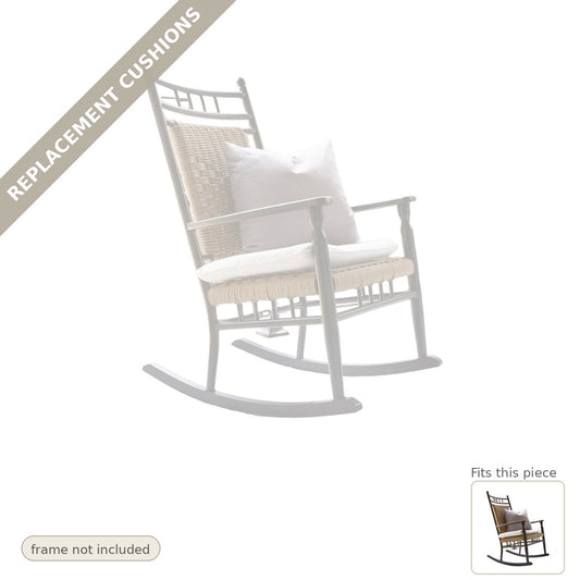 Cushions: Replacement Cushions For Low Country Porch Rocker - Heirloom Quality