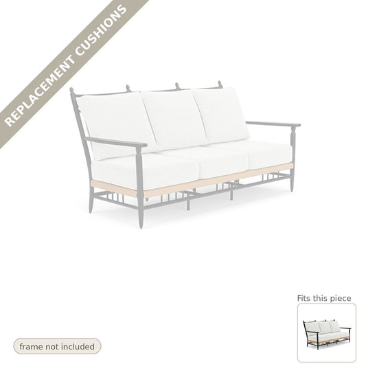 Cushions: Replacement Cushions For Low Country Outdoor Couch - Heirloom Quality