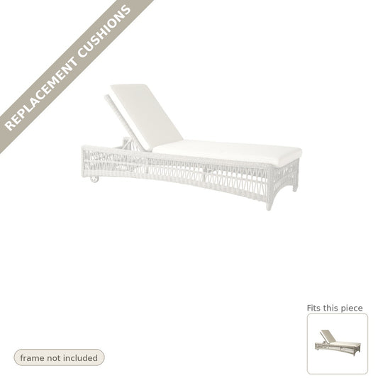 Cushions: Replacement Cushions for Mackinac Chaise Lounge - Heirloom Quality