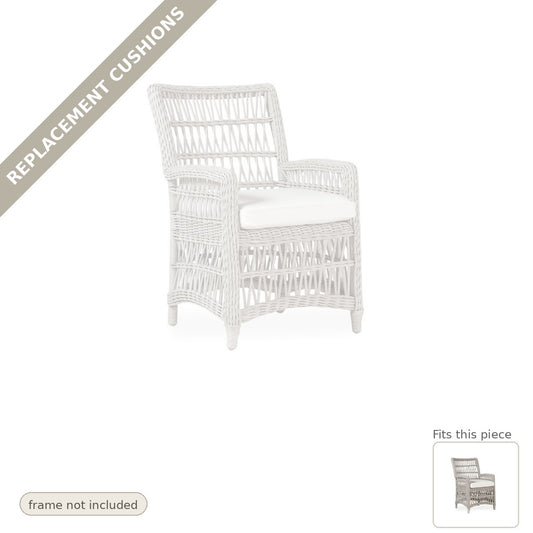 Cushions: Replacement Cushions for Mackinac Dining Armchair - Heirloom Quality