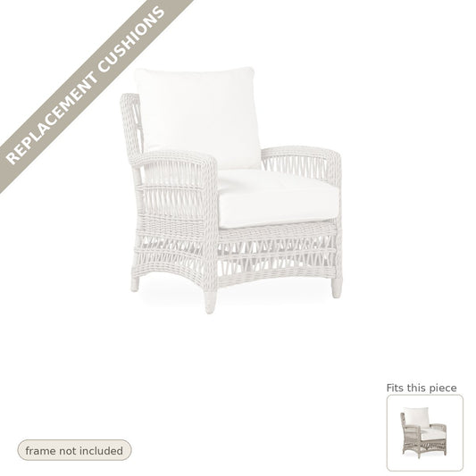 Cushions: Replacement Cushions for Mackinac Lounge Chair Outdoor - Heirloom Quality