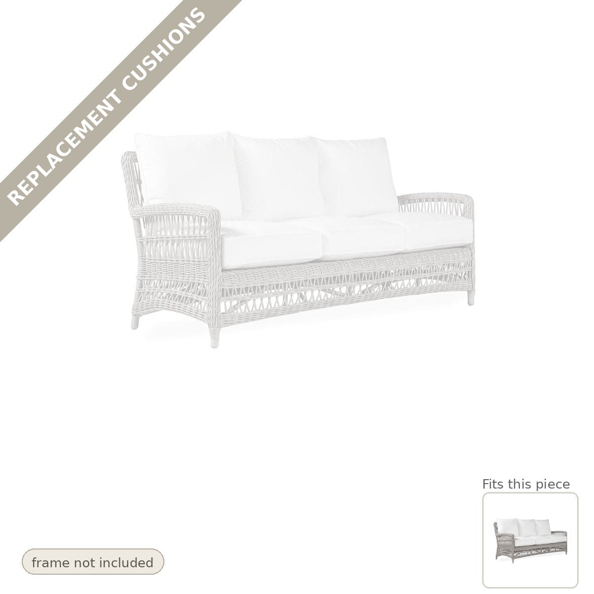 Cushions: Replacement Cushions for Mackinac Outdoor Couch - Heirloom Quality