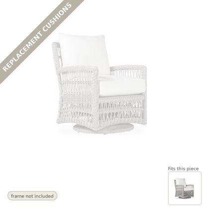 Cushions: Replacement Cushions for Mackinac Swivel Glider Chair - Heirloom Quality