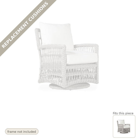 Cushions: Replacement Cushions for Mackinac Swivel Glider Chair - Heirloom Quality