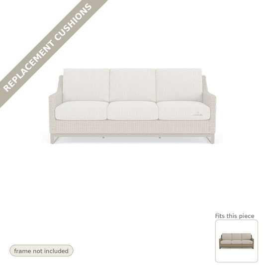 Cushions: Milan Outdoor Sunbrella Replacement Cushions For Sofa - Heirloom Quality