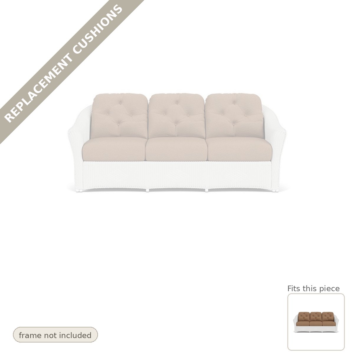 Cushions: Reflections Replacement Cushions for 3-Seater Sofa - Heirloom Quality