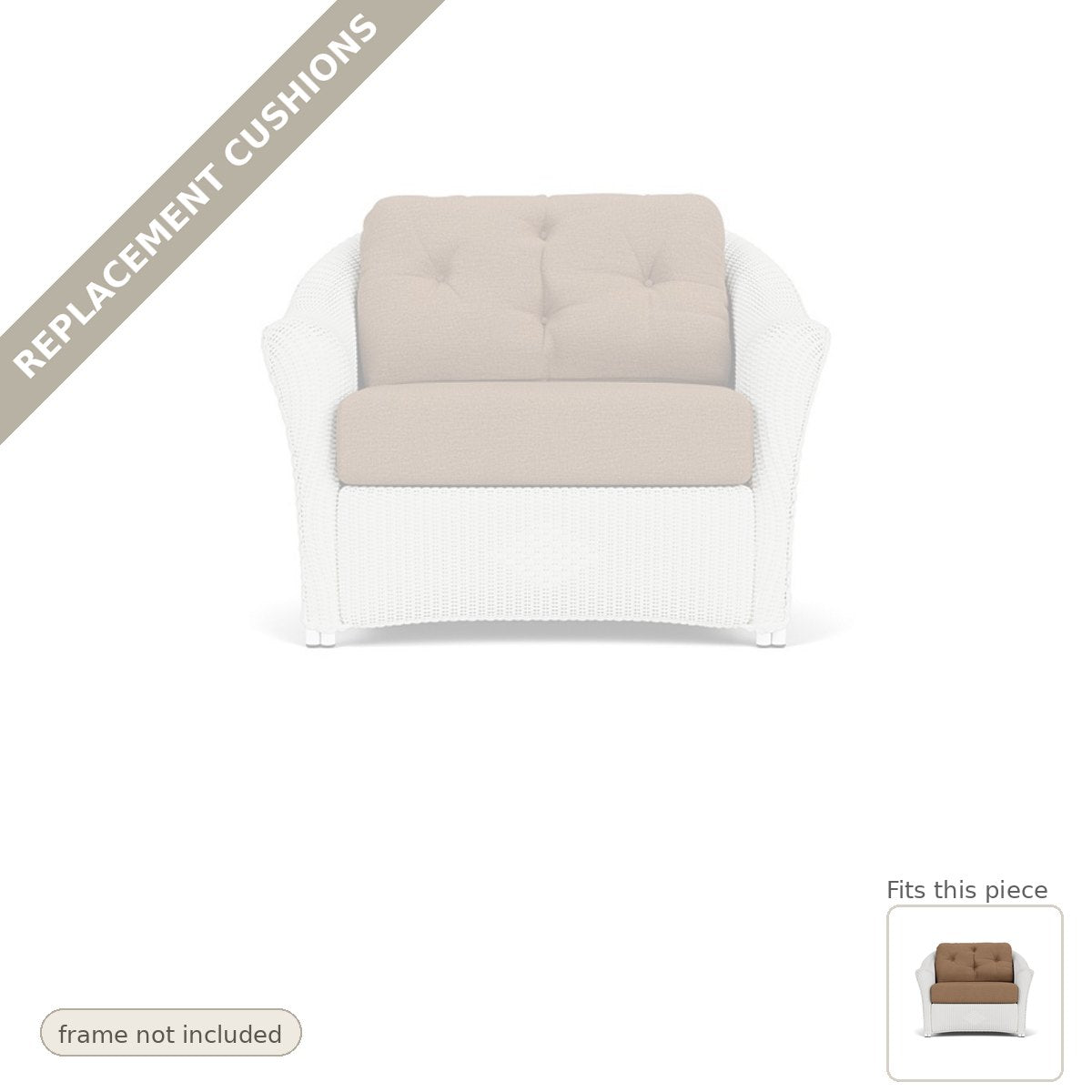 Cushions: Reflections Replacement Cushions for Chair & Half