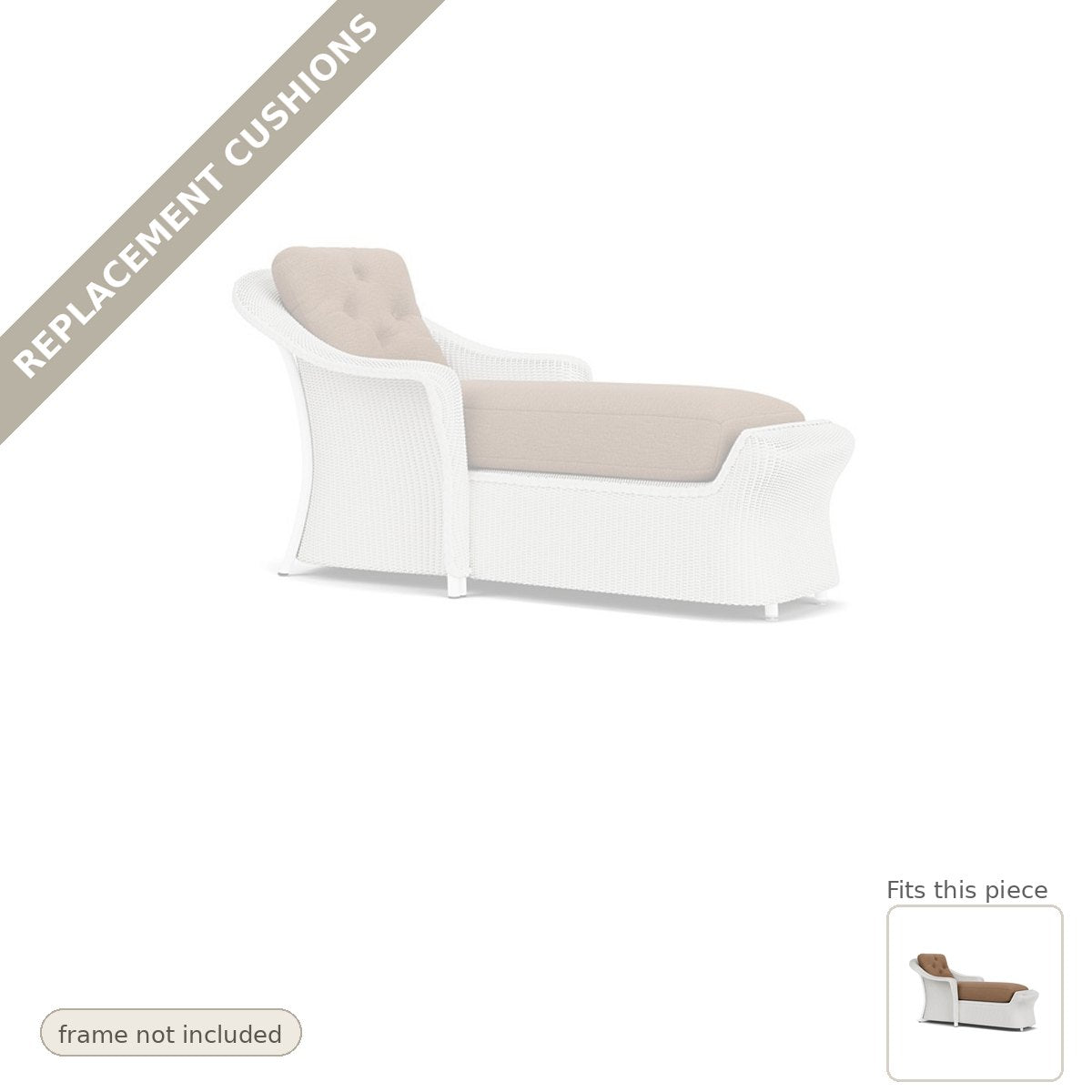 Cushions: Reflections Outdoor Replacement Cushions Day Chaise - Heirloom Quality