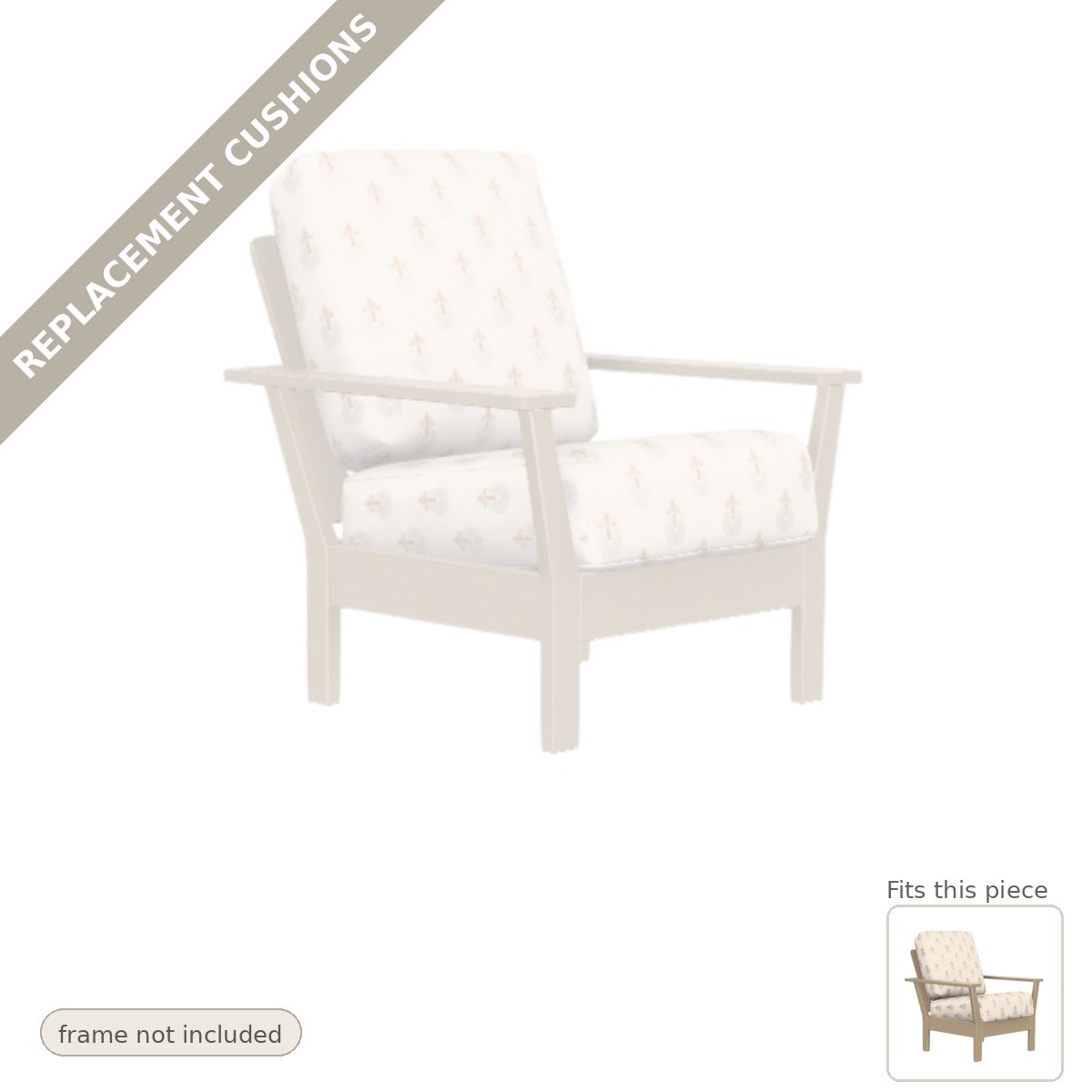 Cushions: Replacement Cushions, Antero Deep Seat Cushion Outdoor Arm Chair