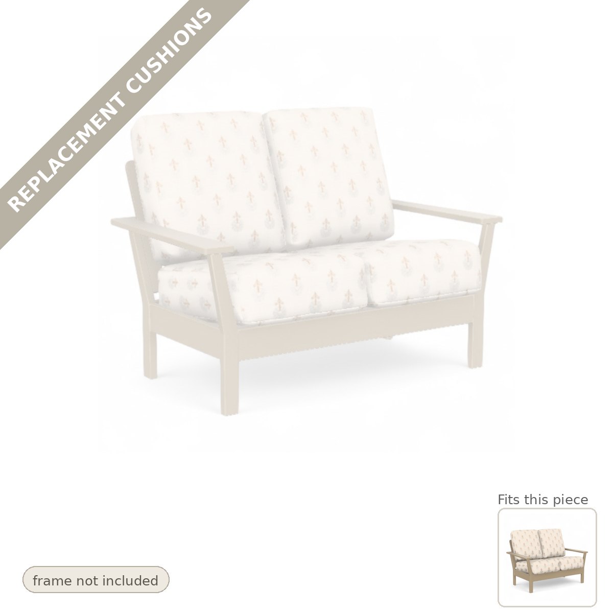 Cushions: Replacement Cushions, Antero Deep Seat Cushion Outdoor Loveseat