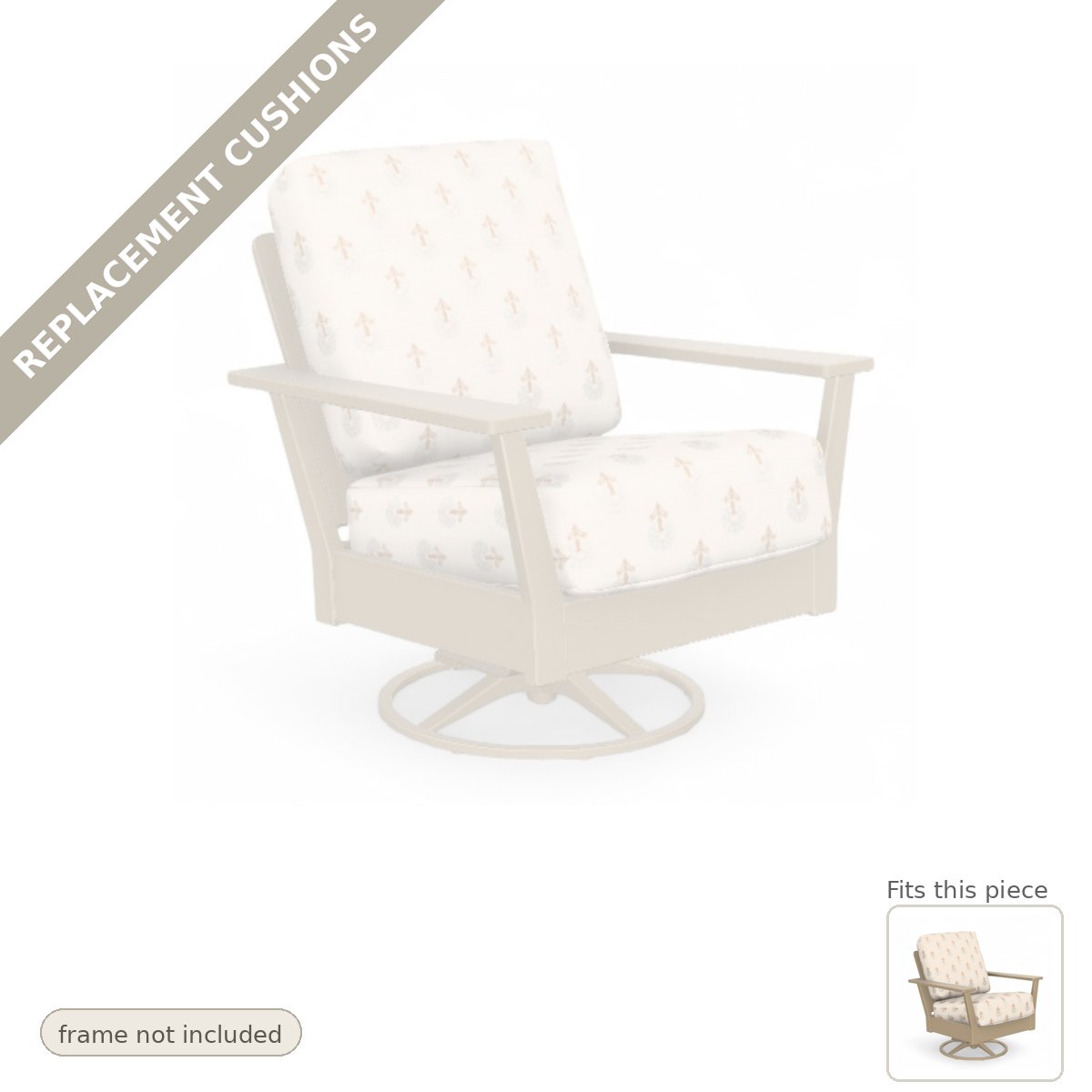 Cushions: Replacement Cushions, Antero Deep Seat Cushion Swivel Outdoor Rocker