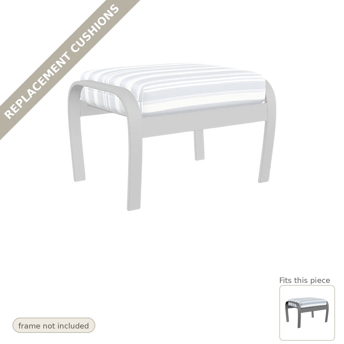 Cushions: Replacement Cushions, Belle Isle Cushion Outdoor Ottoman