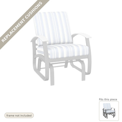 Cushions: Replacement Cushions, Belle Isle Deep Seat Cushion Single-Seat Outdoor Glider