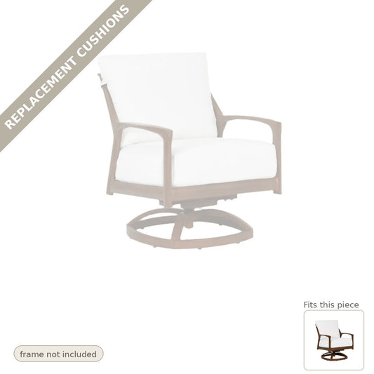 Cushions: Replacement Cushions, Castelle Berkeley Lounge Outdoor Swivel Chair Made USA