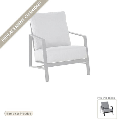 Cushions: Replacement Cushions, Castelle Prism Lounge Chair Made in USA