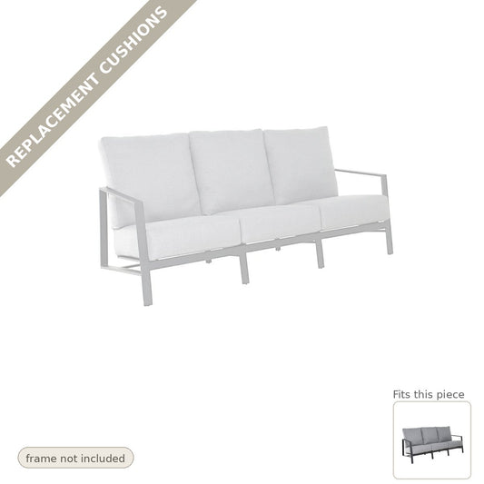 Cushions: Replacement Cushions, Castelle Prism Sofa High Back Deep 3-Seater