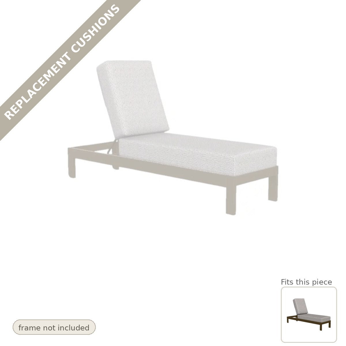 Cushions: Replacement Cushions, Leeward Deep Seat 3-Position Outdoor Chaise