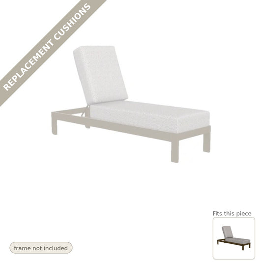 Cushions: Replacement Cushions, Leeward Deep Seat 3-Position Outdoor Chaise