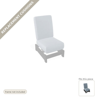 Cushions: Replacement Cushions, Leeward Deep Seat Armless Single-Seat Outdoor Sectional With Motion