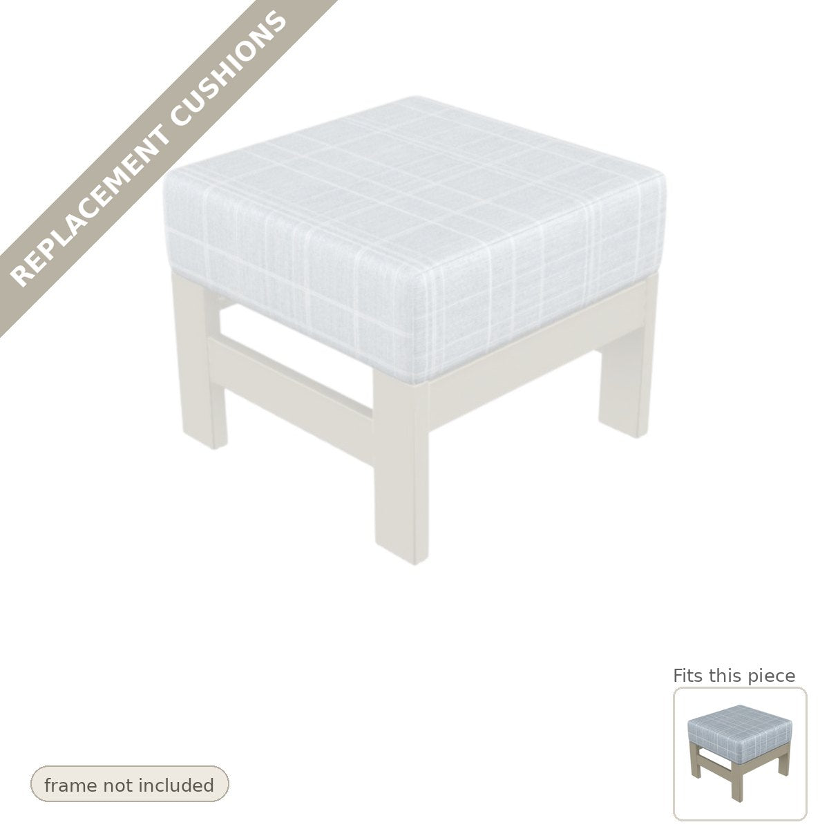 Cushions: Replacement Cushions, Leeward Deep Seat Outdoor Ottoman