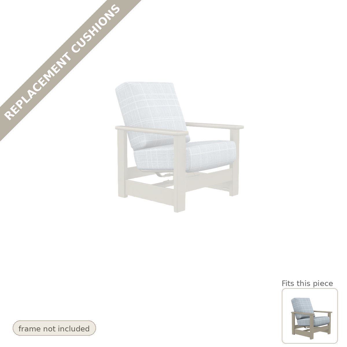 Cushions: Replacement Cushions, Leeward Deep Seat Hidden Motion Outdoor Armchair