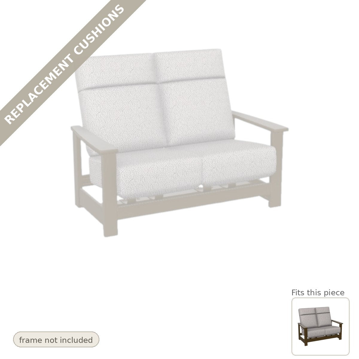 Cushions: Replacement Cushions, Leeward Deep Seat High Back Hidden Motion Outdoor Loveseat