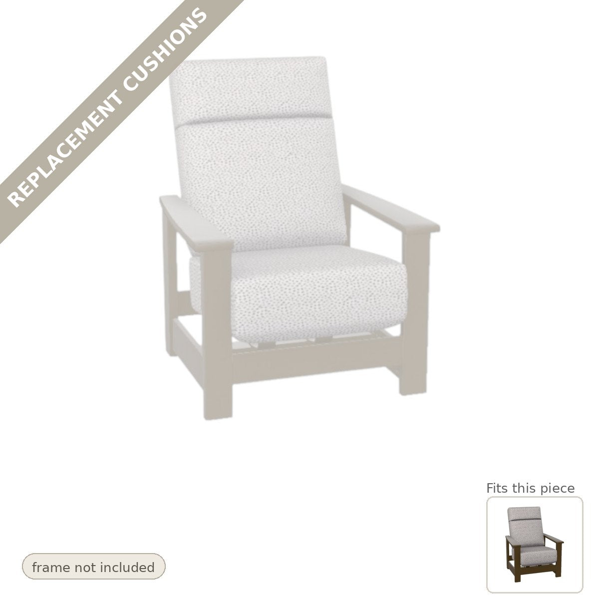 Cushions: Replacement Cushions, Leeward Deep Seat High Back Hidden Motion Outdoor Arm Chair