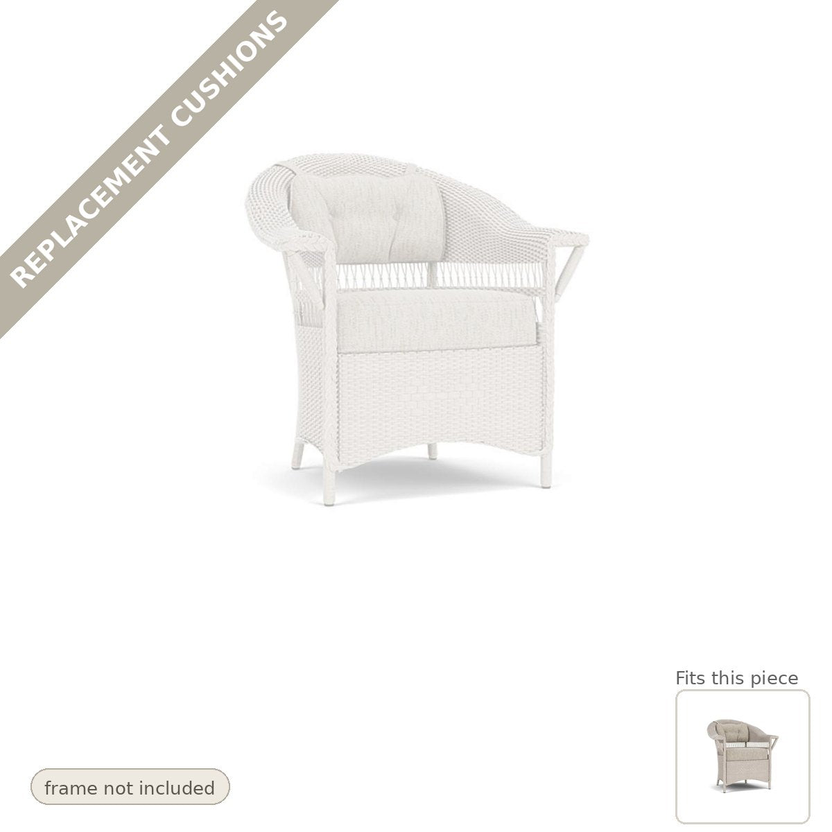 Cushions: Replacement Cushions for Nantucket Dining Armchair - Heirloom Quality