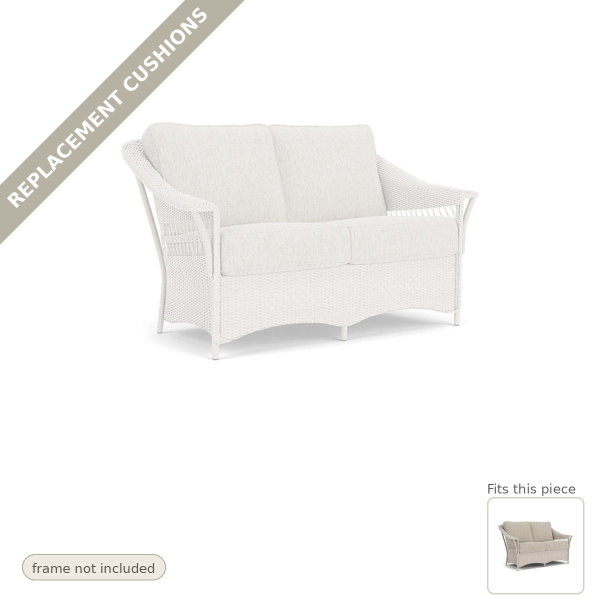 Cushions: Replacement Cushions for Nantucket Loveseat - Heirloom Quality
