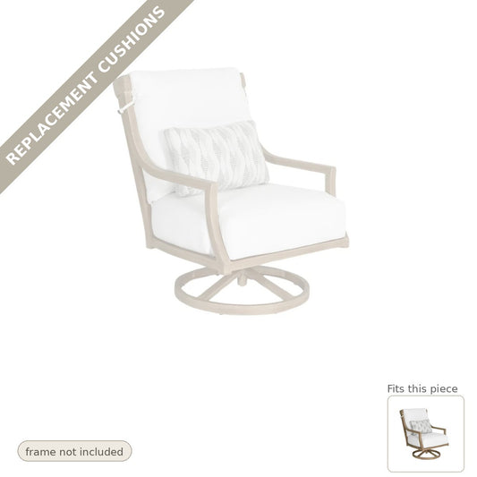Cushions: Replacement Cushions, Nicoya High Back Swivel Rocking Lounge Chair Sunbrella