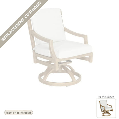 Cushions: Replacement Cushions, Nicoya Formal Arm Dining Chair Swivel Rocker