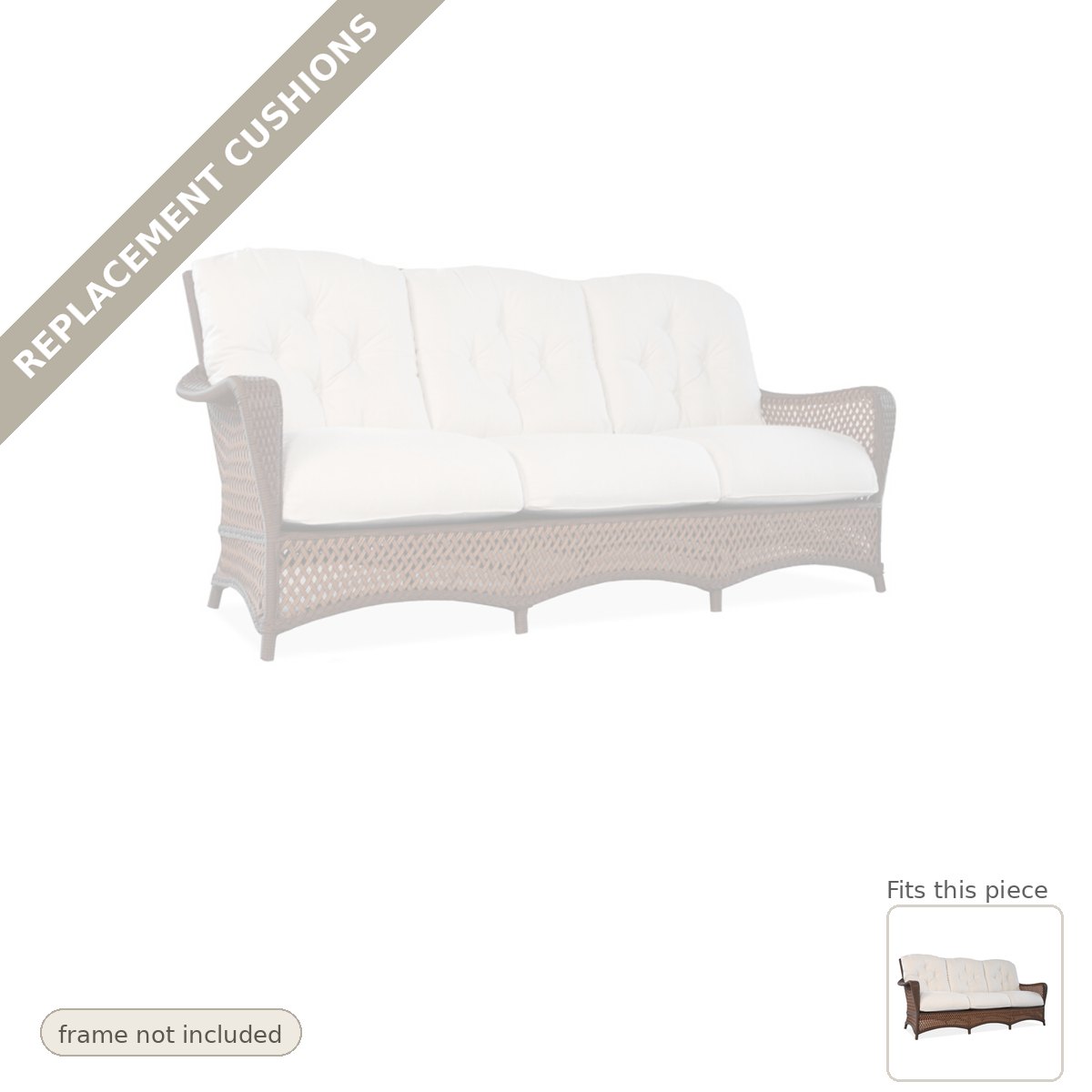 Cushions: Replacement Cushions for Grand Traverse Deep Sofa - Heirloom Quality