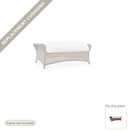Cushions: Replacement Cushions for Grand Traverse Large Ottoman - Heirloom Quality