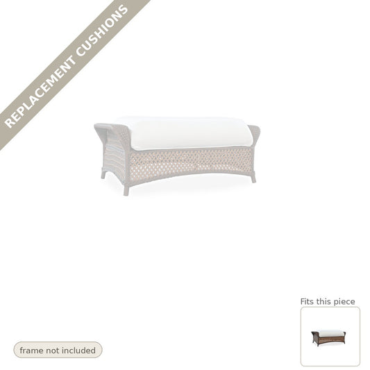 Cushions: Replacement Cushions for Grand Traverse Large Ottoman - Heirloom Quality