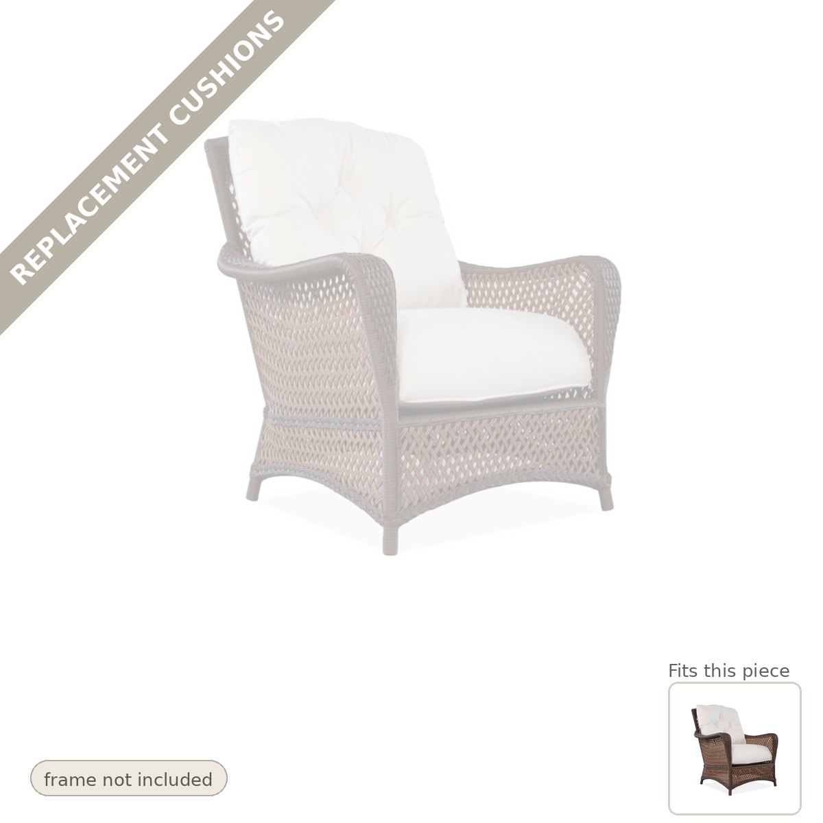 Cushions: Replacement Cushions for Grand Traverse Lounge Chair - Heirloom Quality