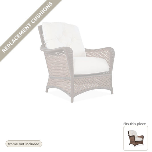 Cushions: Replacement Cushions for Grand Traverse Lounge Chair - Heirloom Quality
