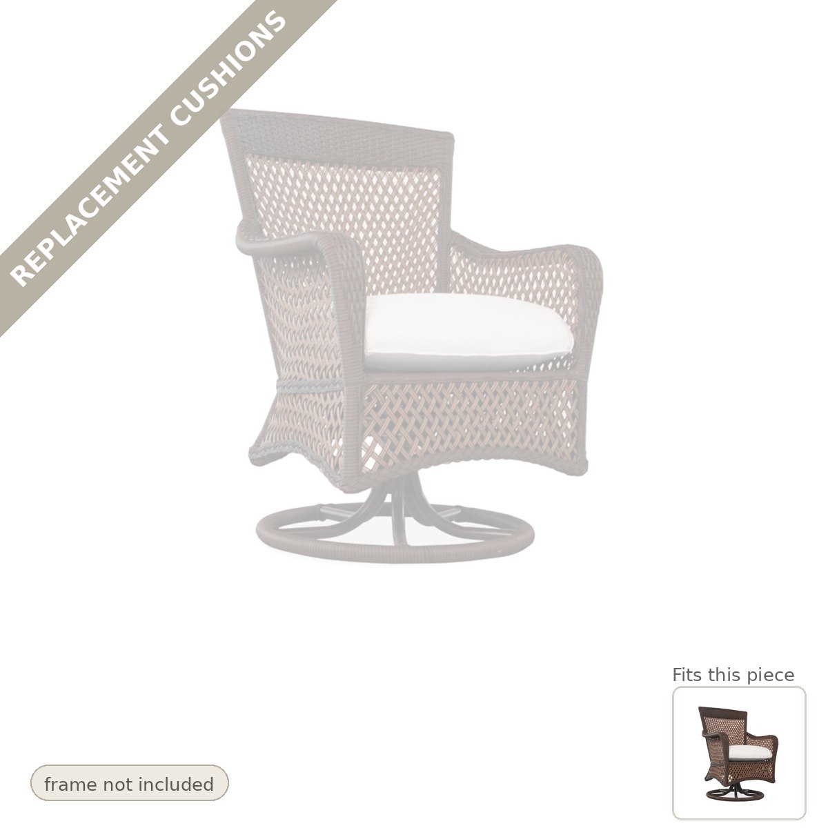 Cushions: Replacement Cushions for Grand Traverse Swivel Armchair - Heirloom Quality