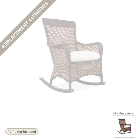 Cushions: Replacement Cushions for Grand Traverse Porch Rocker - Heirloom Quality