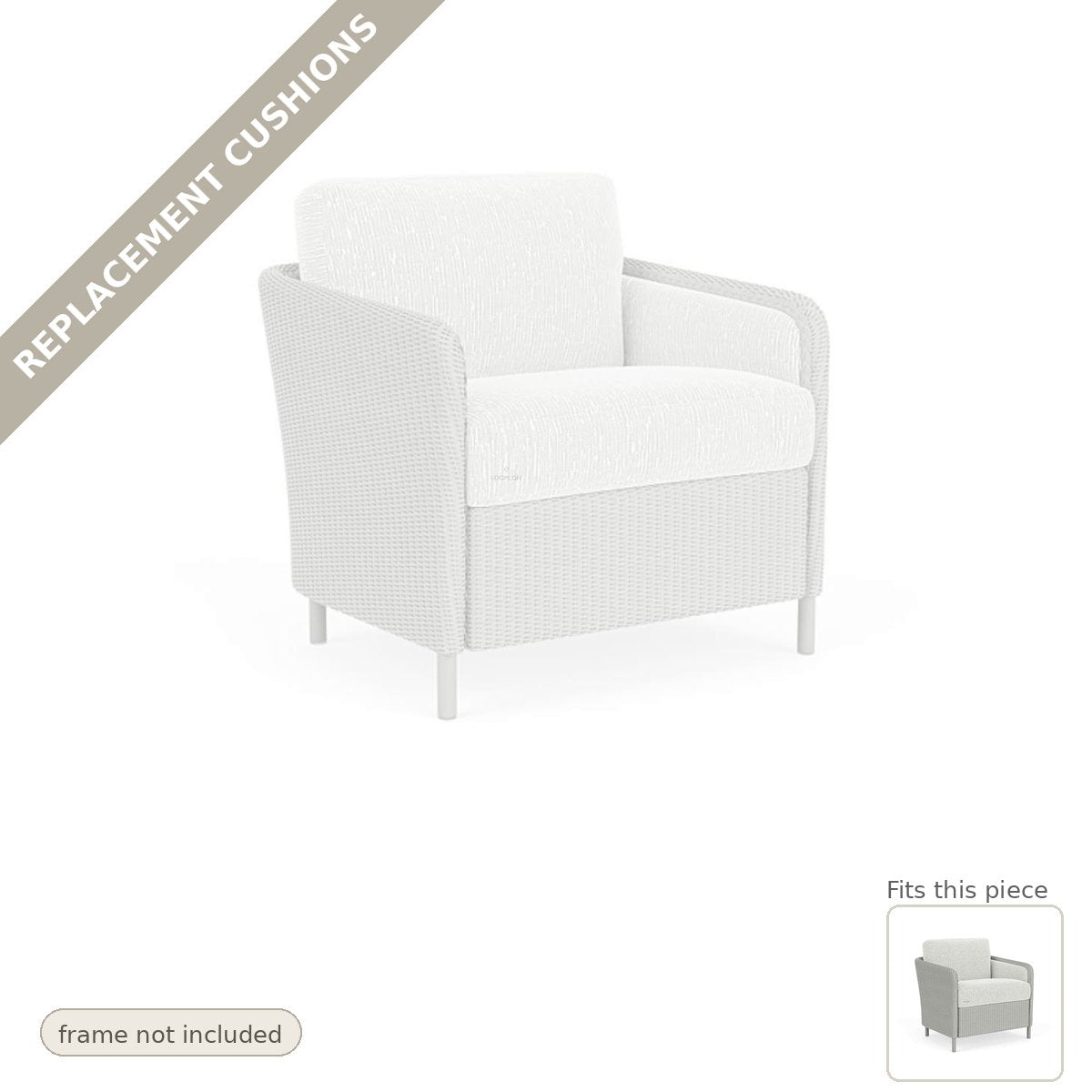 Cushions: Replacement Cushions For Visions Outdoor Lounge Chair - Heirloom Quality