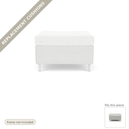 Cushions: Replacement Cushions For Visions Outdoor Ottoman - Heirloom Quality